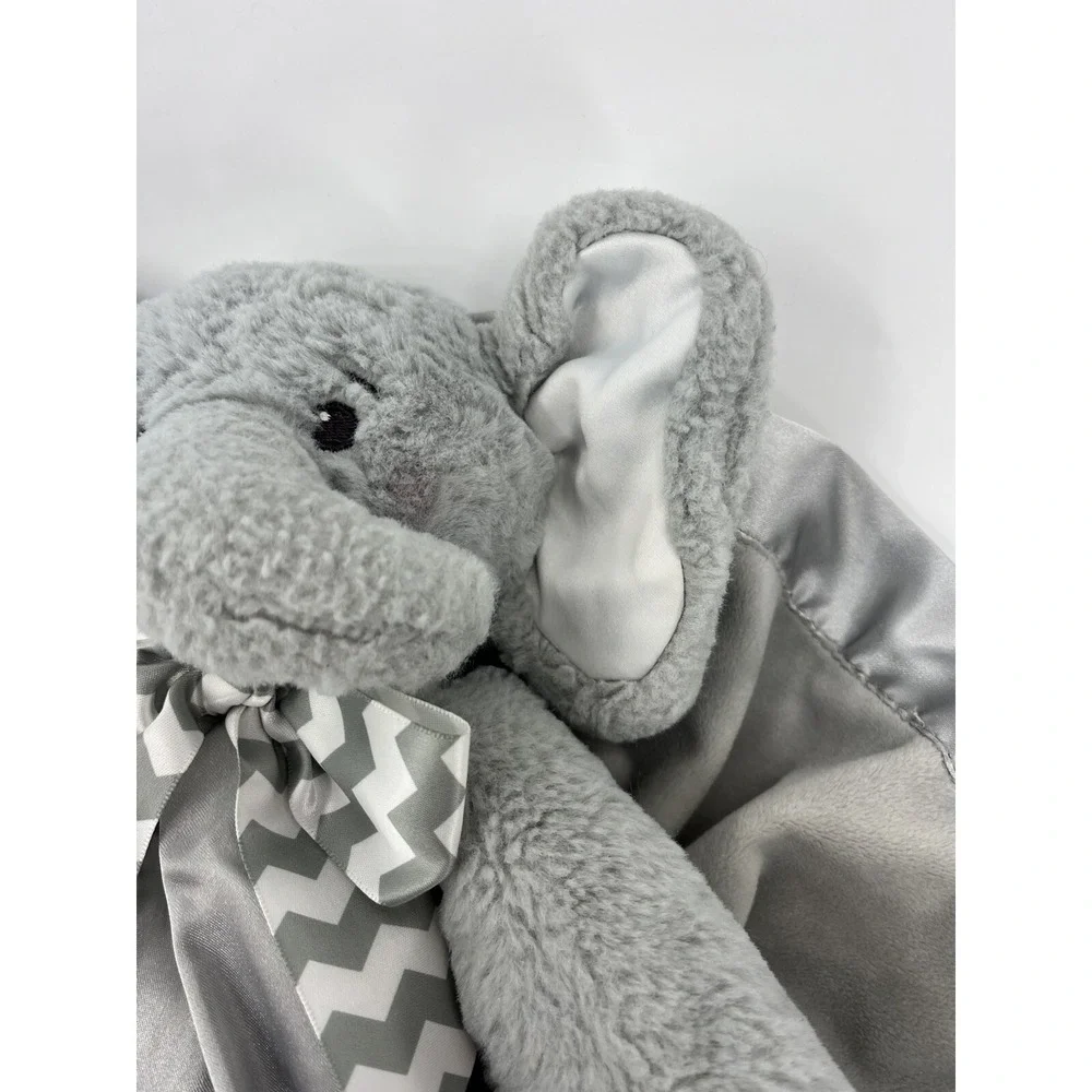 Bearington Baby Collection Lil Spout Elephant Baby Lovey Security Blanket Plush